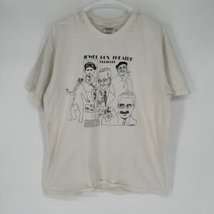 Vintage 1999 Jewel Box Theatre Groucho Marx A Life in Review Hanes Beefy-T Large